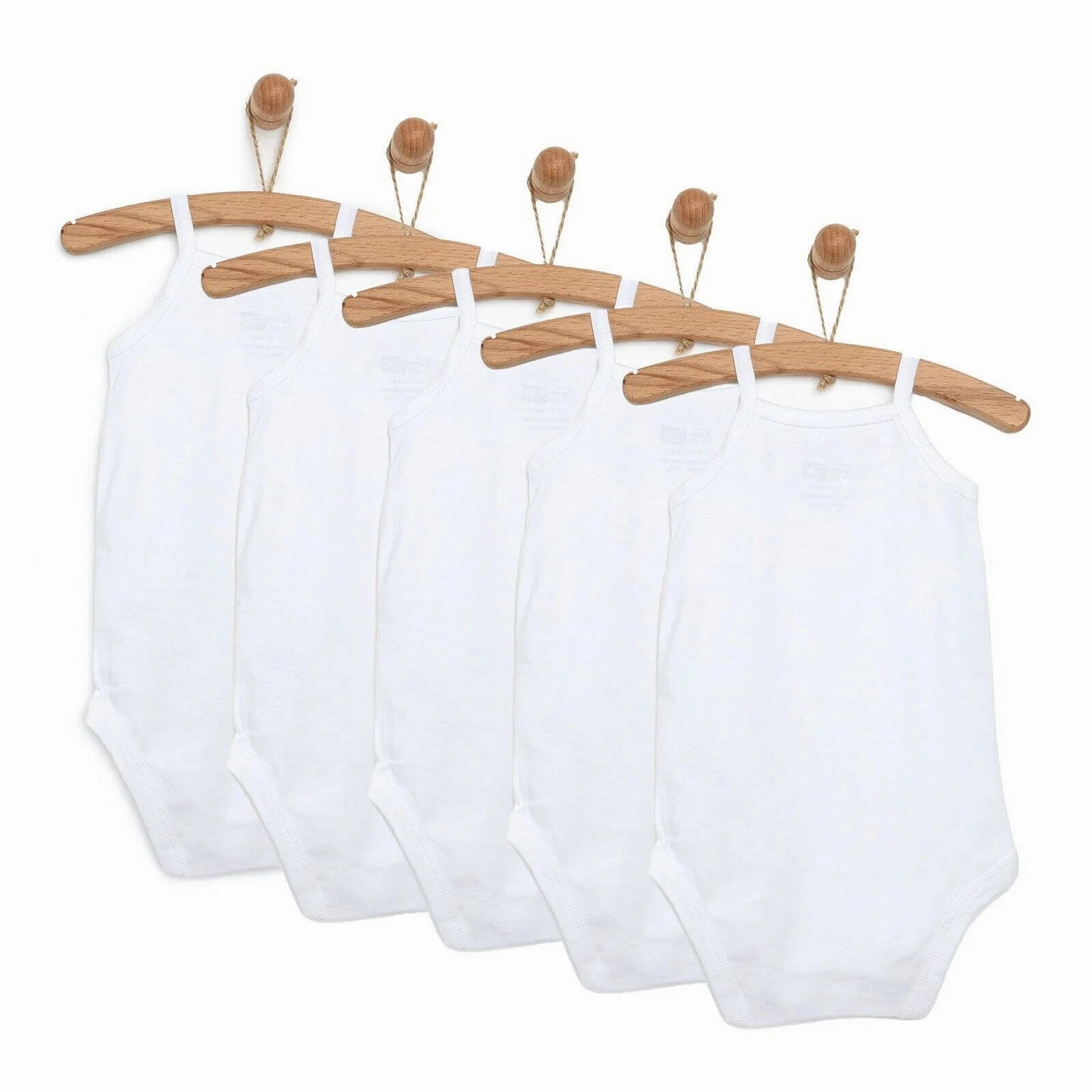 HelloBaby Unisex Strappy Bodysuit 5 pcs