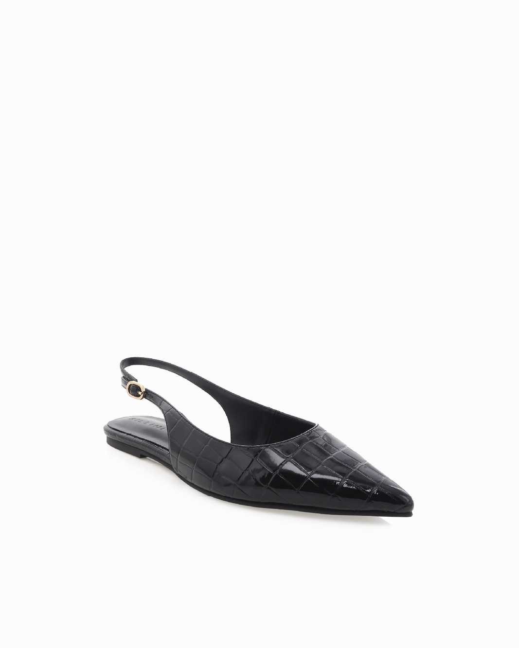 HENNA - BLACK PATENT CROC
