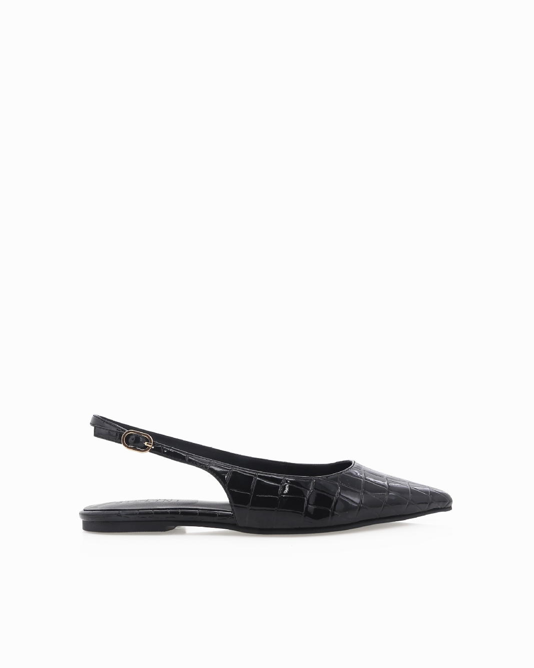 HENNA - BLACK PATENT CROC