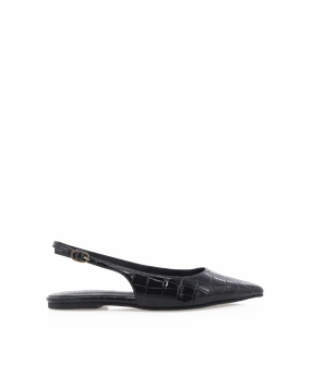 HENNA - BLACK PATENT CROC