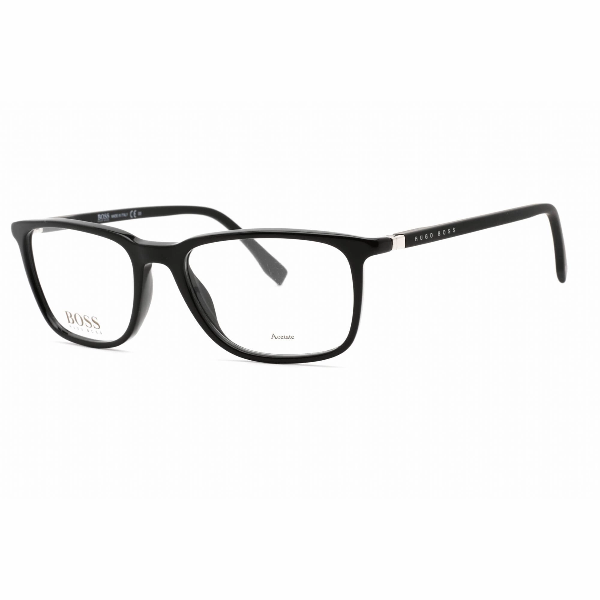 Hugo Boss Men's Eyeglasses - Black Plastic Rectangular Frame | BOSS 0962/IT 0807 00