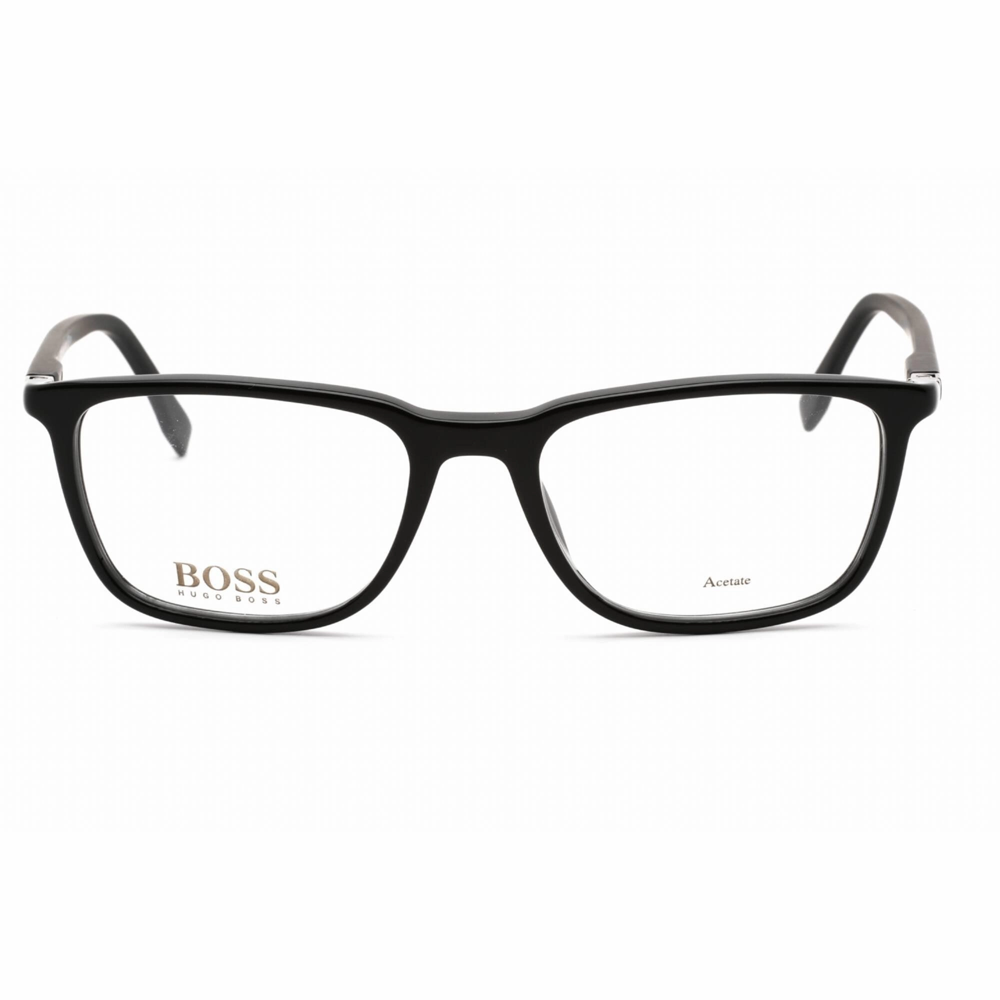Hugo Boss Men's Eyeglasses - Black Plastic Rectangular Frame | BOSS 0962/IT 0807 00
