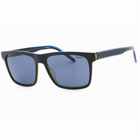 HUGO Men's Sunglasses - Blue Yellow Square Plastic Full Rim Frame | HG 1242/S 0DCD KU