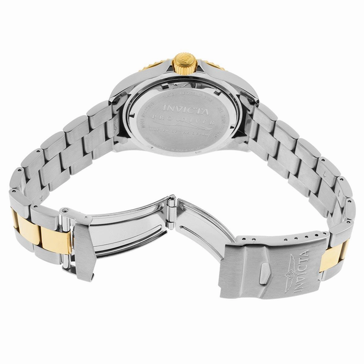 Invicta 22061 Men's Pro Diver Silver Dial Two Tone Bracelet Quartz Dive Watch