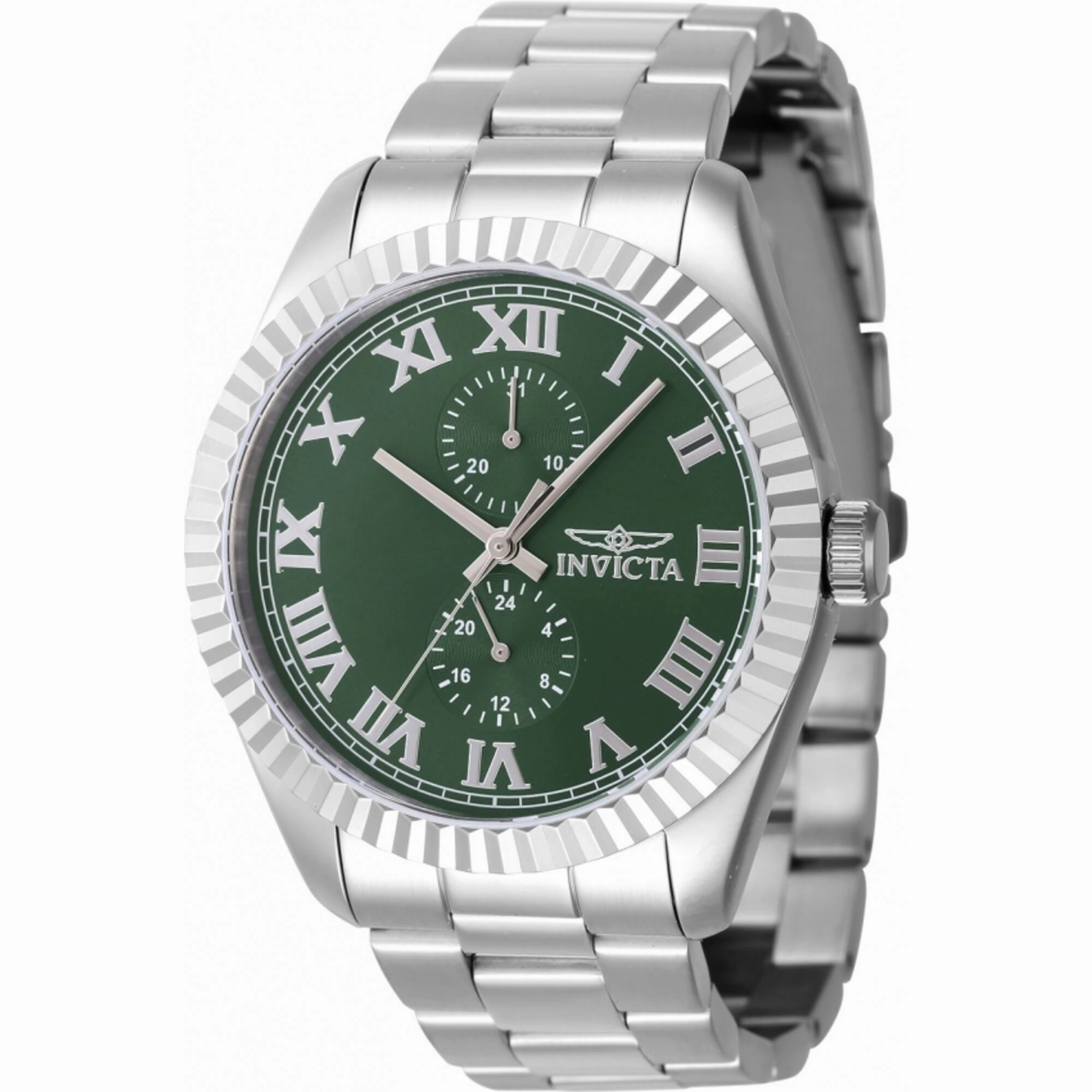 Invicta Men's Quartz Watch - Specialty Green Dial Stainless Steel Bracelet | 47422
