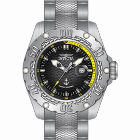 Invicta Men's Watch - Ocean Voyage Grey and Black Dial Silver Tone Bracelet | 47740