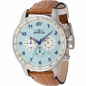 Invicta Men's Watch - S1 Rally Chronograph Turquoise and White Dial Strap | 44955
