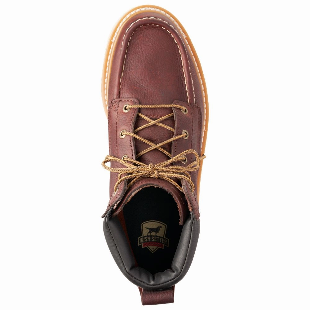 Irish Setter 83605D-090 Ashby Work Boots for Men - Brown - 9M