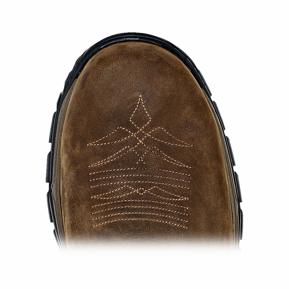 Irish Setter 83966D 085 Two Harbors Waterproof Composite-Toe Western Work Boots for Men - Brown/Brown - 8.5M