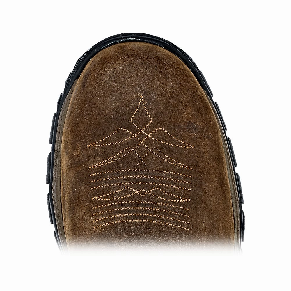 Irish Setter 83966D 085 Two Harbors Waterproof Composite-Toe Western Work Boots for Men - Brown/Brown - 8.5M
