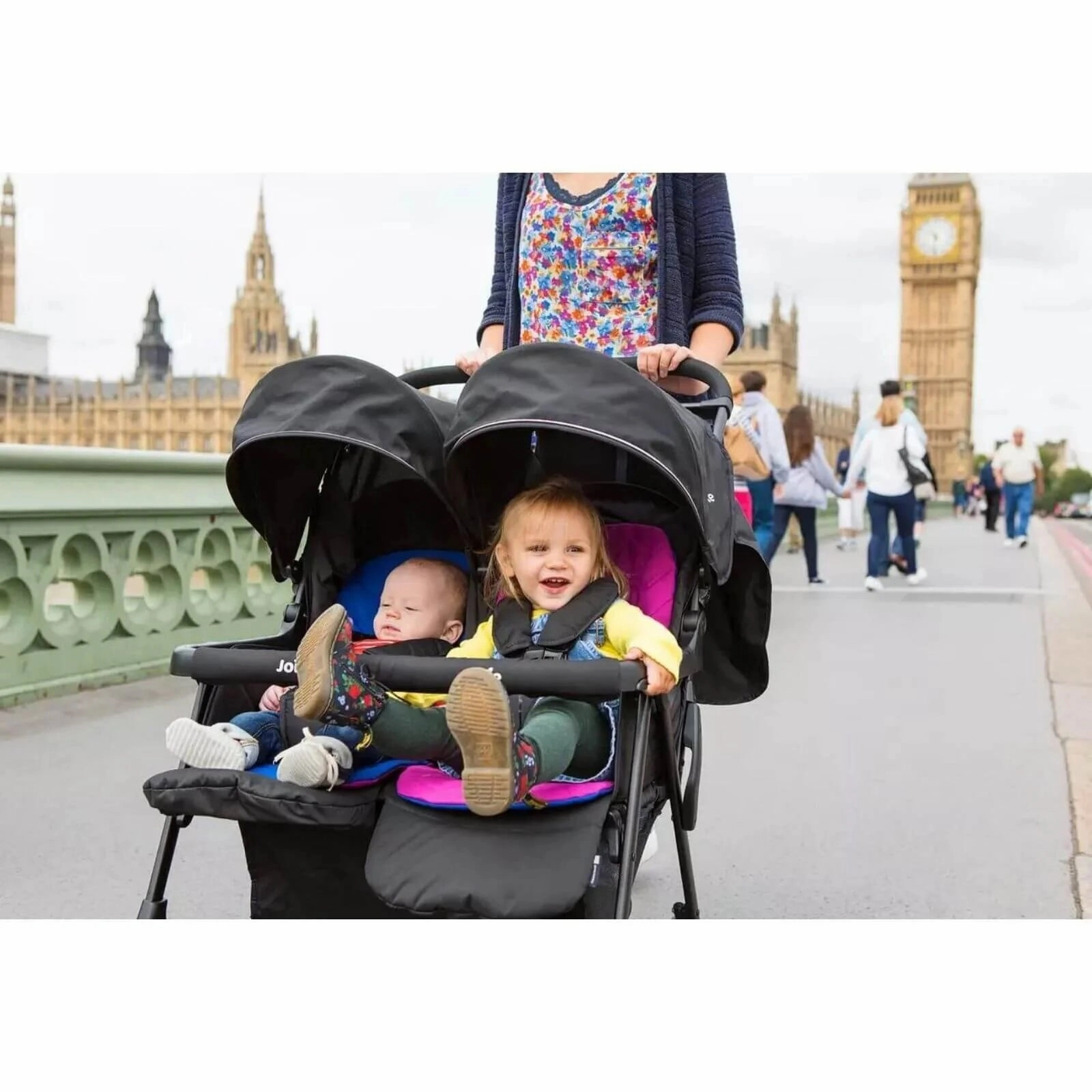Joie Aire Twin Baby Stroller - Rosy & Sea