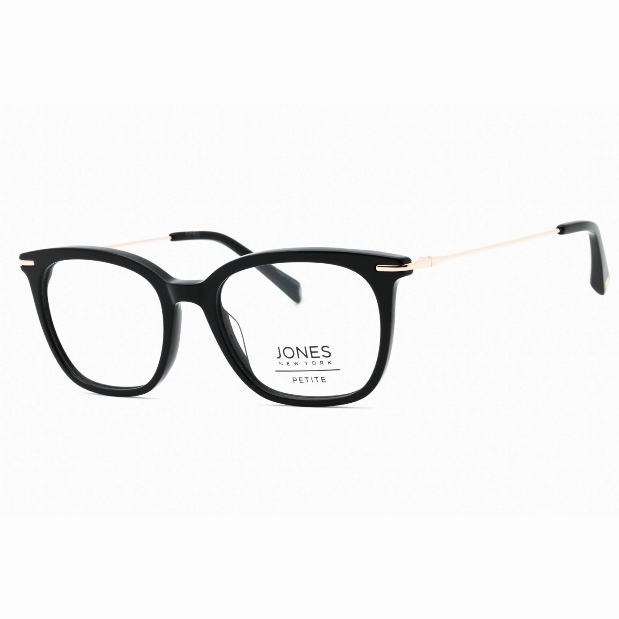 Jones New York Men's Eyeglasses - Black Acetate Square Full Rim Frame | J240 0BLA