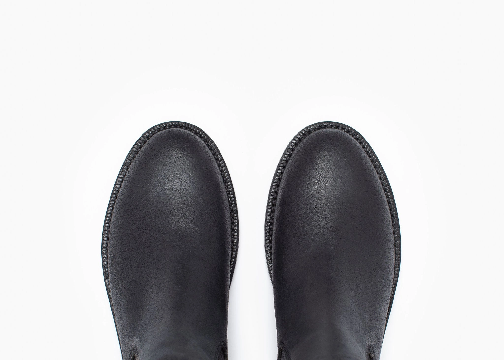 Josephine Chelsea Boot Black Waxed Commander