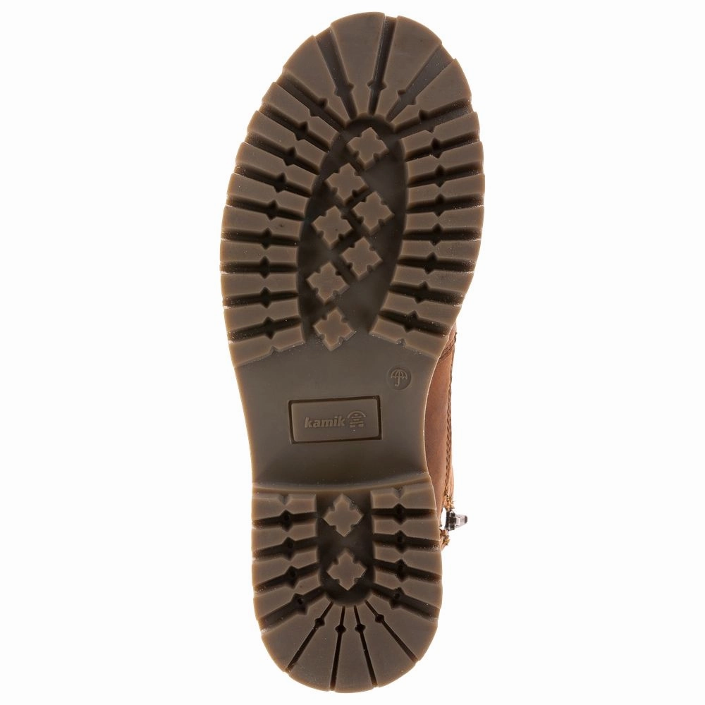 Kamik WK2046 Rogue Mid Waterproof Insulated Winter Boots for Ladies - Cognac - 7.5M