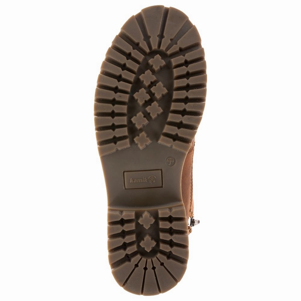Kamik WK2046 Rogue Mid Waterproof Insulated Winter Boots for Ladies - Cognac - 7.5M