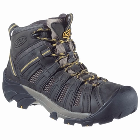 Keen 1008904 Voyageur Mid Hiking Boots for Men - Raven/Tawny Olive - 13M