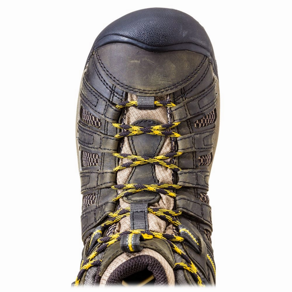 Keen 1008904 Voyageur Mid Hiking Boots for Men - Raven/Tawny Olive - 13M