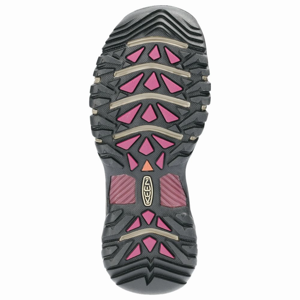 Keen 1018178 Women's Targhee 3 Rugged Mid Height Waterproof Hiking Boots, Size: 6.5M, Weiss/Boysenberry