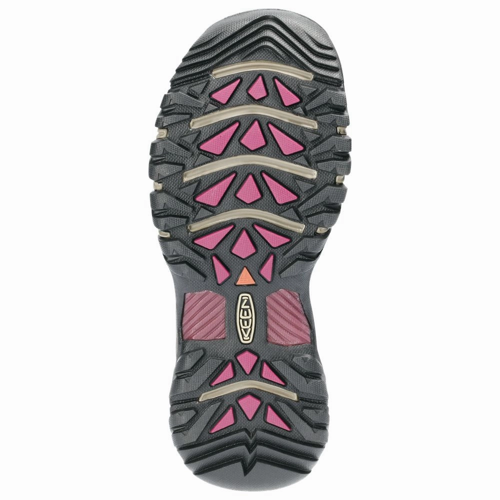 Keen 1018178 Women's Targhee 3 Rugged Mid Height Waterproof Hiking Boots, Size: 6.5M, Weiss/Boysenberry