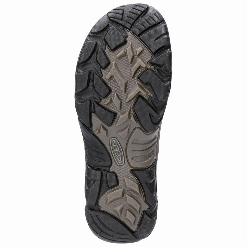 KEEN 1020218 Durand II Mid Waterproof Hiking Boots for Men - Cascade Brown/Gargoyle - 13M