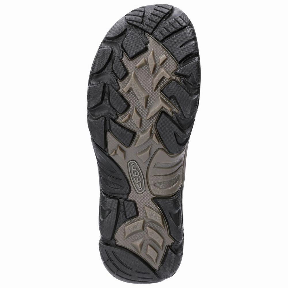 KEEN 1020218 Durand II Mid Waterproof Hiking Boots for Men - Cascade Brown/Gargoyle - 13M