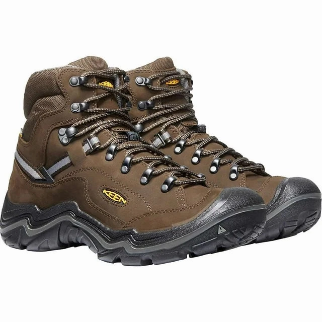 KEEN 1020218 Men's Durand II Mid Waterproof Boot - Cascade Brown/Gargoyle - 12M