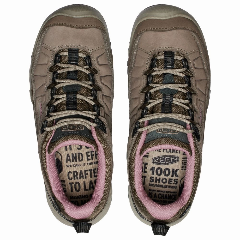 KEEN 1028993 Women's Targhee IV Waterproof Hiking Shoes, Size: 8M, Rindle/Nostalgia Rose