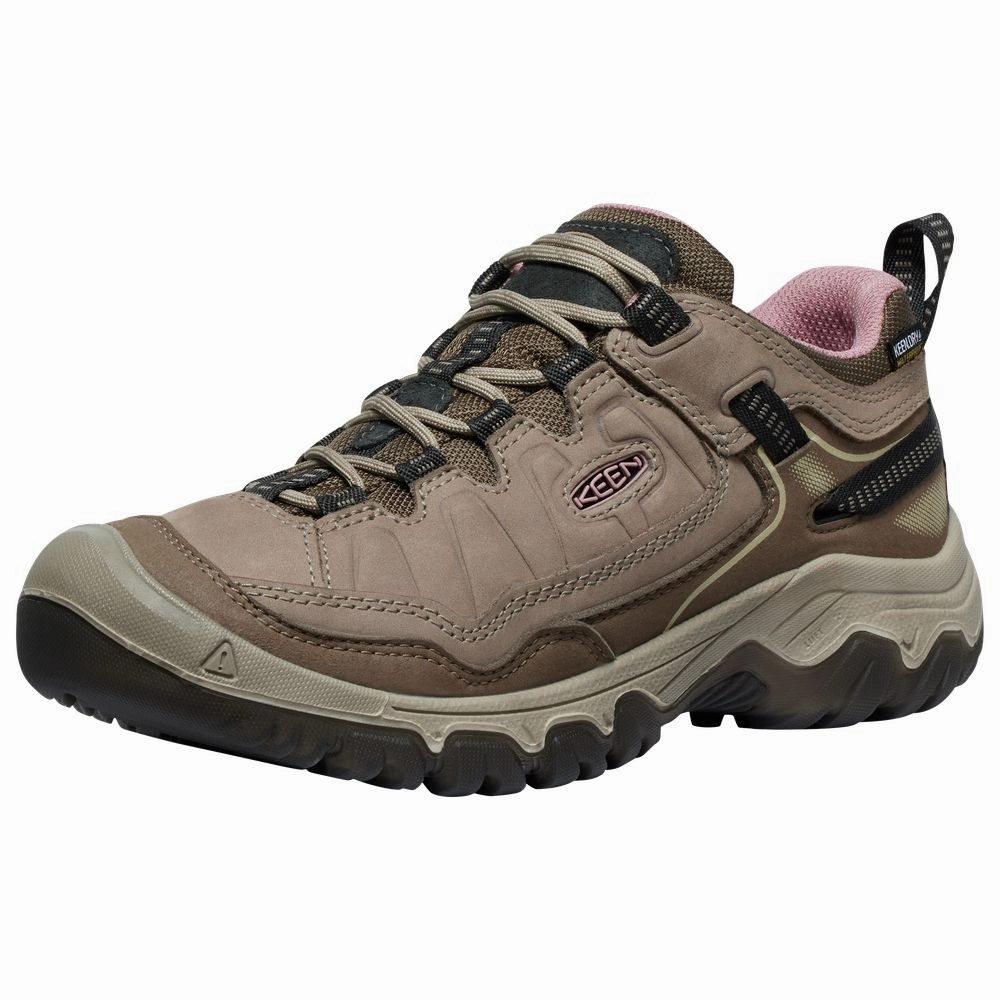 KEEN 1028993 Women's Targhee IV Waterproof Hiking Shoes, Size: 8M, Rindle/Nostalgia Rose