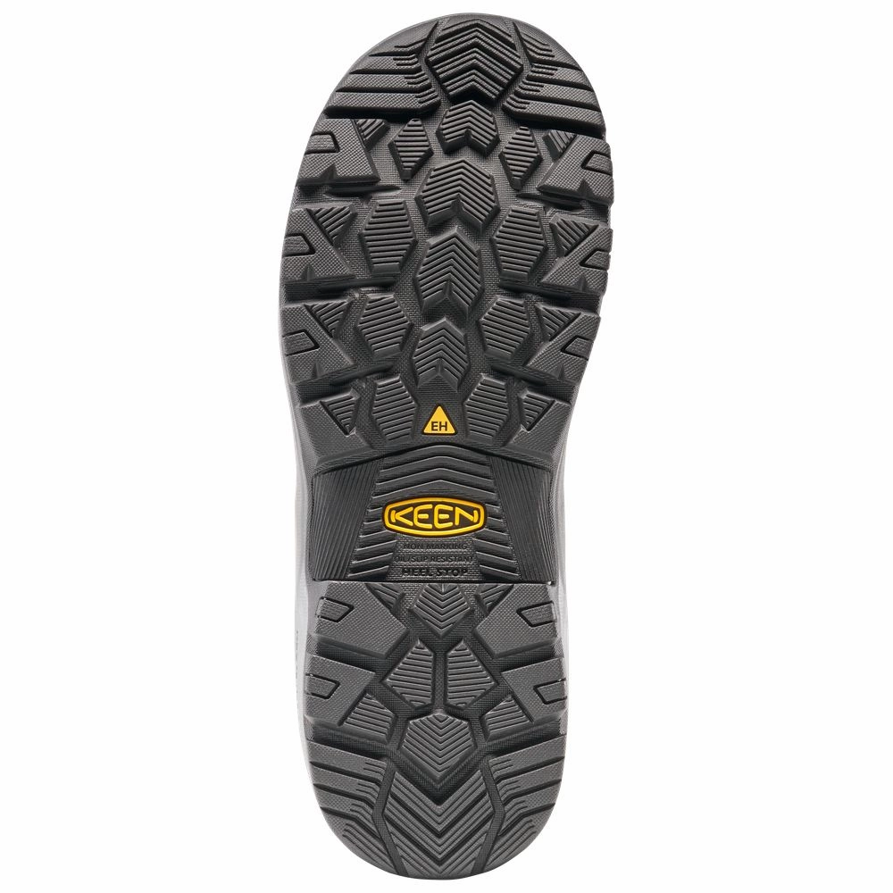 KEEN 1029149 Utility Evanston 6 Waterproof Carbon Toe Work Boots for Men - Bison/Black - 11W