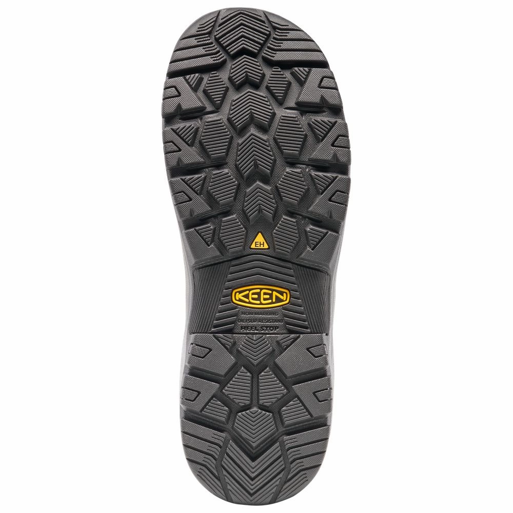 KEEN 1029149 Utility Evanston 6 Waterproof Carbon Toe Work Boots for Men - Bison/Black - 11W
