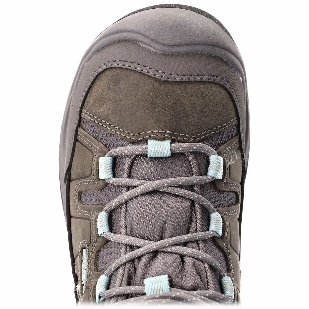KEEN Circadia Mid WP Waterproof Hiking Boots for Ladies - Steel Grey/Cloud Blue - 6M