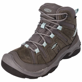 KEEN Circadia Mid WP Waterproof Hiking Boots for Ladies - Steel Grey/Cloud Blue - 6M