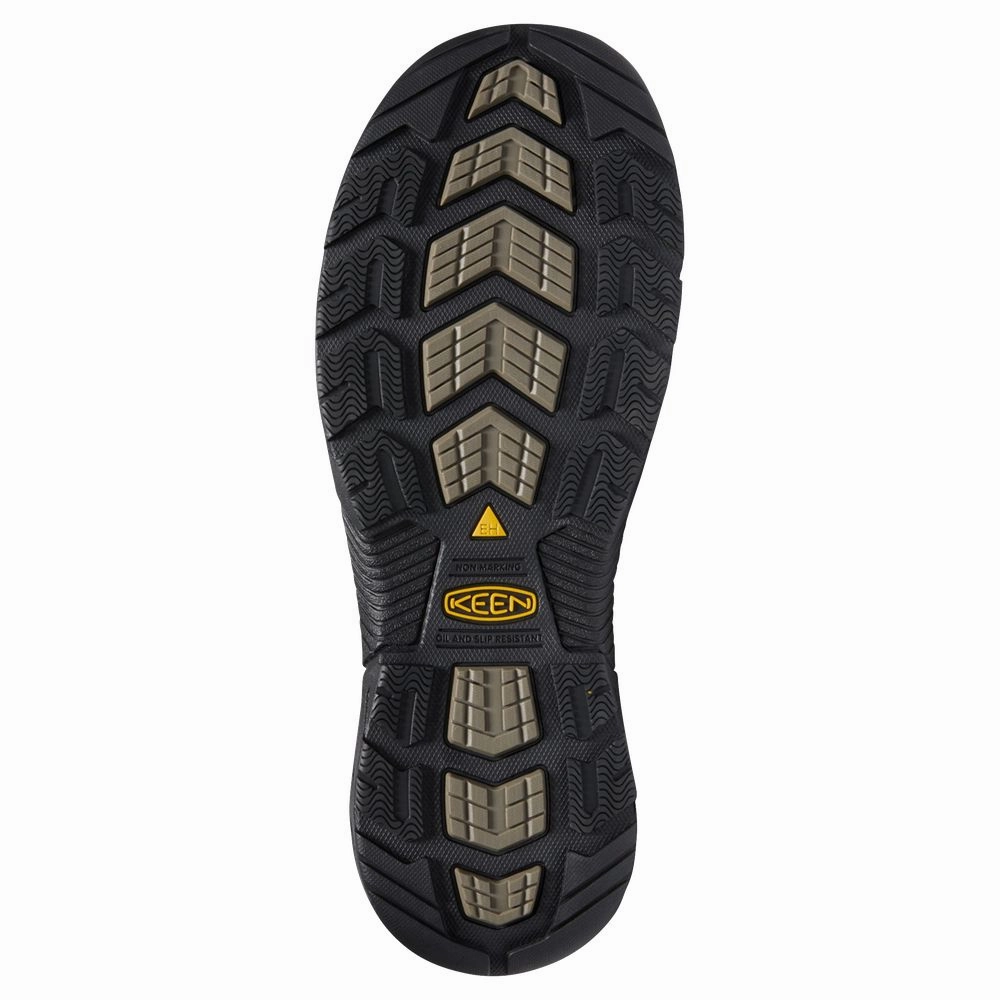 KEEN Flint II Waterproof Steel Toe Work Boots for Men - Cascade Brown - 11M