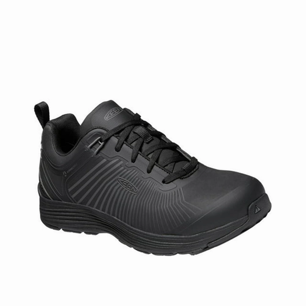 KEEN Utility 1024191 Sparta XT Aluminum Toe Work Shoes for Men - Black/Black - 12M