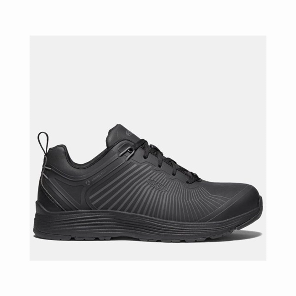 KEEN Utility 1024191 Sparta XT Aluminum Toe Work Shoes for Men - Black/Black - 12M