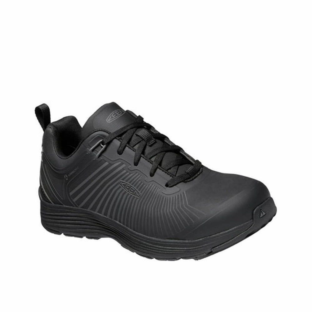 KEEN Utility 1024191 Sparta XT Aluminum Toe Work Shoes for Men - Black/Black - 12M