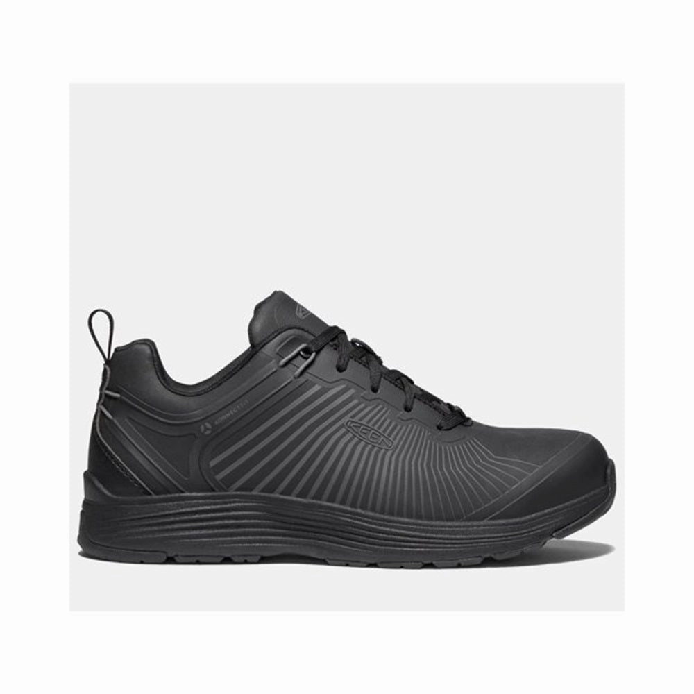 KEEN Utility 1024191 Sparta XT Aluminum Toe Work Shoes for Men - Black/Black - 12M