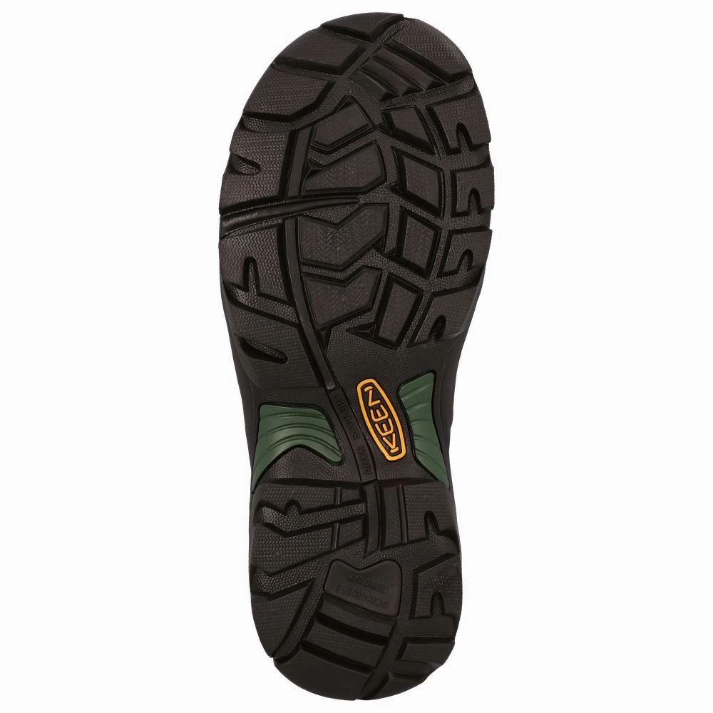 KEEN Utility 1026892 Pittsburgh Energy Waterproof Carbon Toe Work Boots for Men - Cascade Brown/Green - 13W