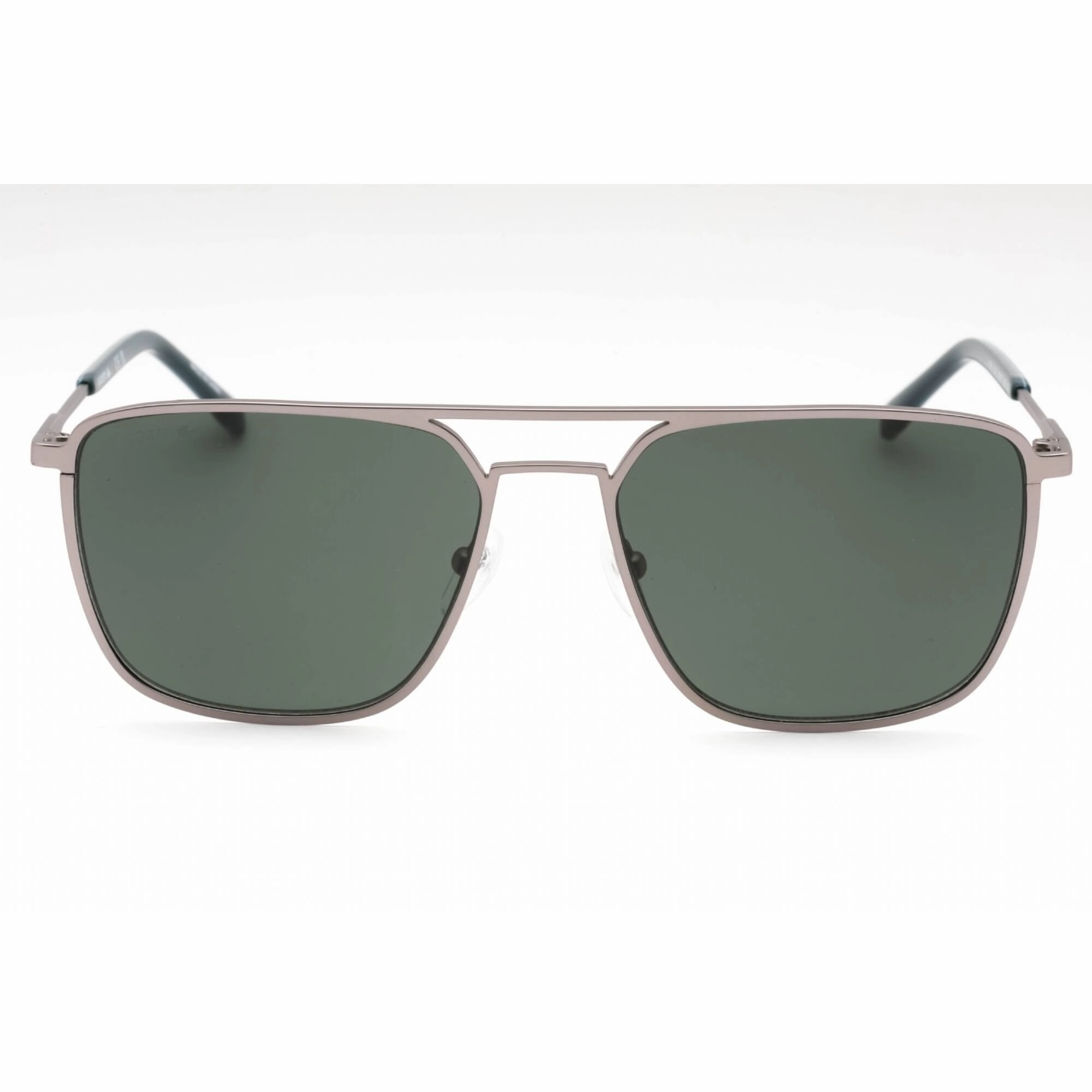 Lacoste Men's Sunglasses - Matte Grey Metal Square Full Rim 57mm Frame | L194S 035
