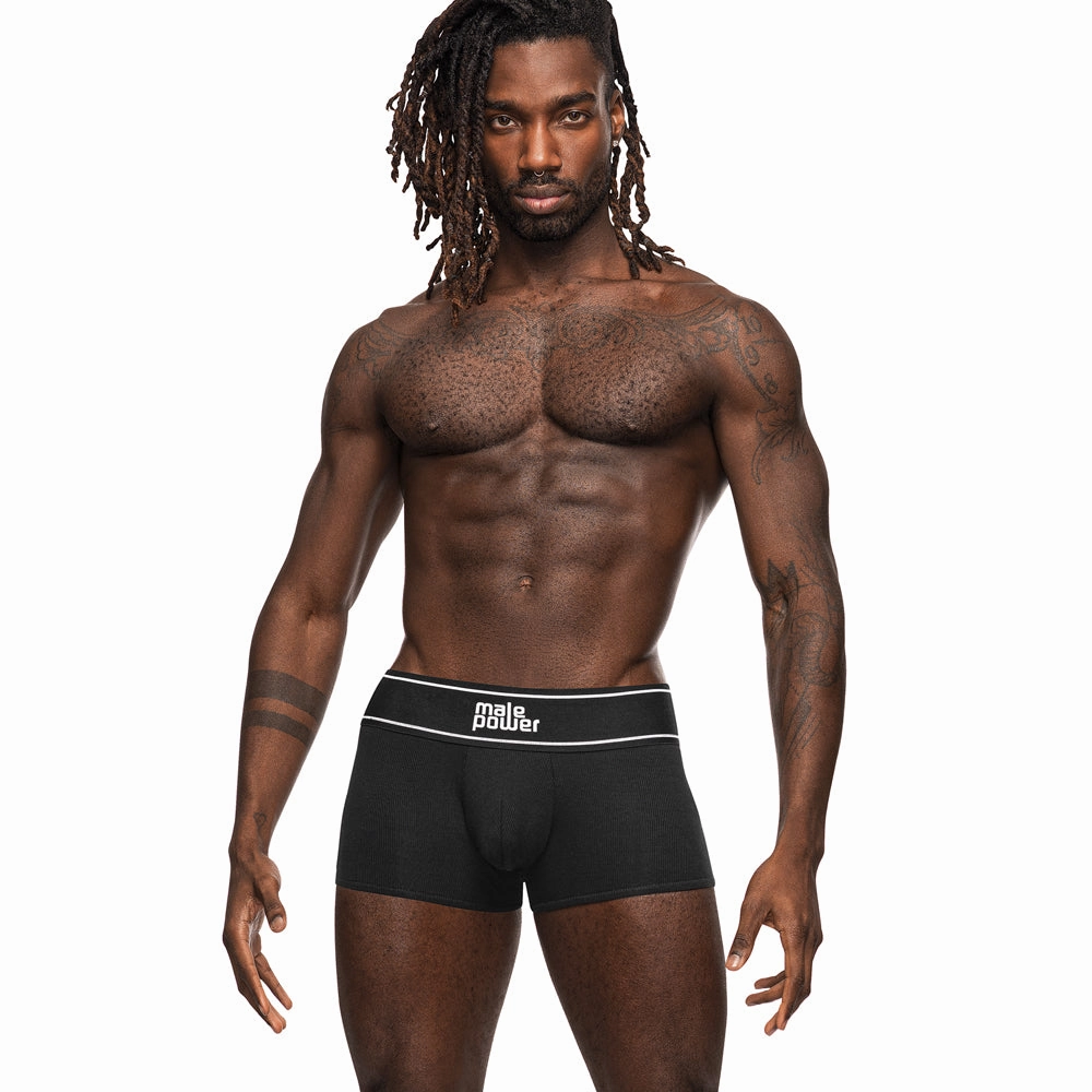 Male Power Modal Rib Pouch Shorts