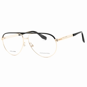 Marc Jacobs Men's Eyeglasses - Gold Black Full Rim Frame | MARC 474 0RHL 00