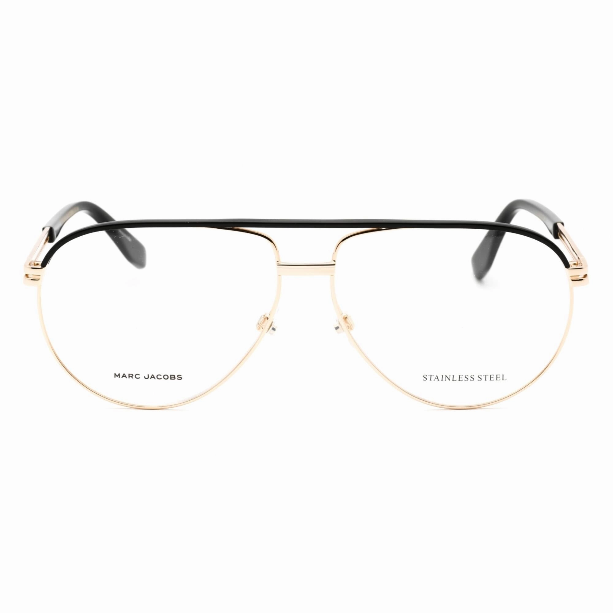Marc Jacobs Men's Eyeglasses - Gold Black Full Rim Frame | MARC 474 0RHL 00
