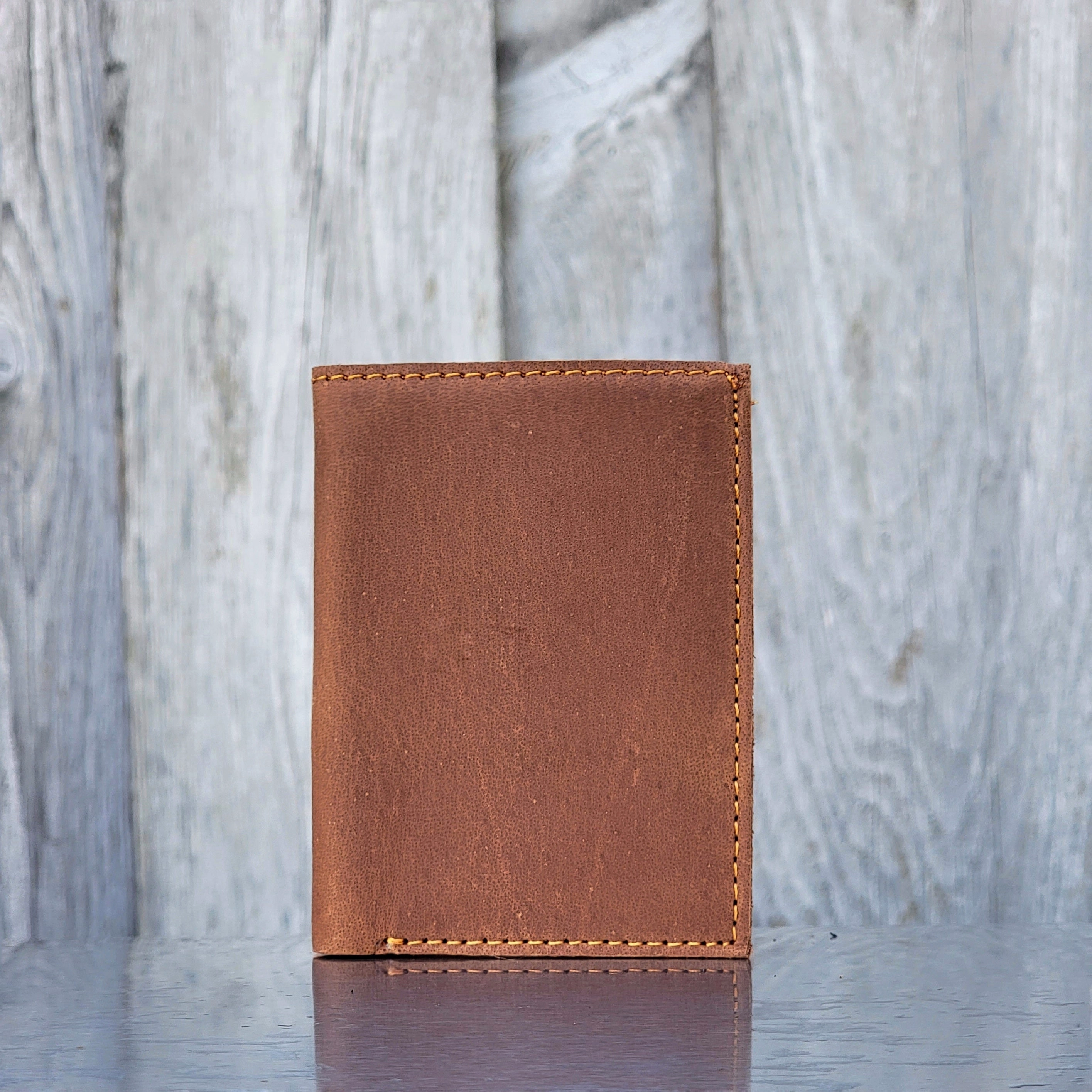 Meraki - Black Full Grain Leather Trifold Wallet