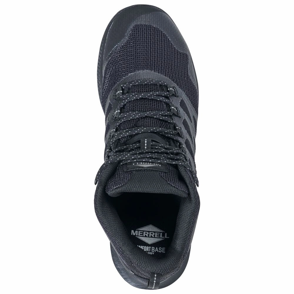 Merrell J005049 Nova 3 Mid Tactical Waterproof Duty Boots for Men - Black/Charcoal - 11.5M