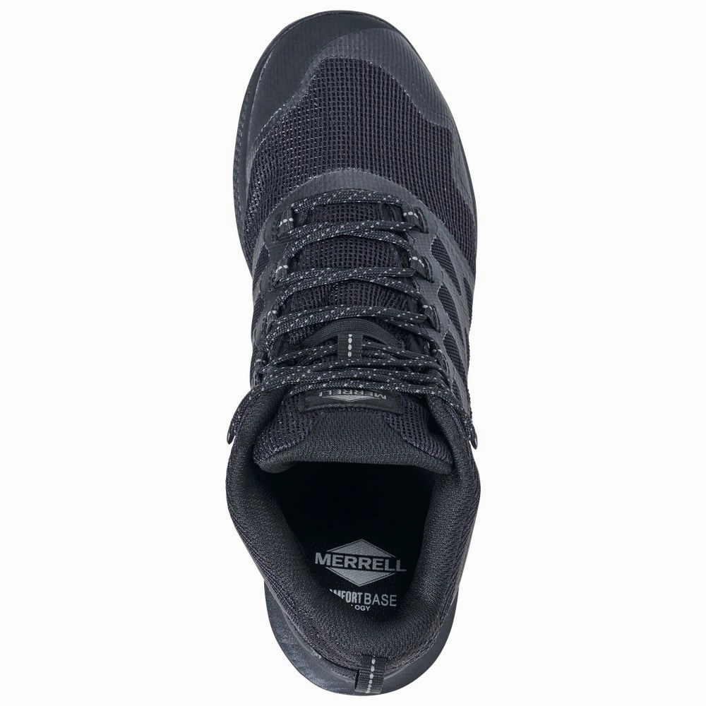 Merrell J005049 Nova 3 Mid TacticalWaterproofDuty Boots for Men - Black/Charcoal - 9.5M