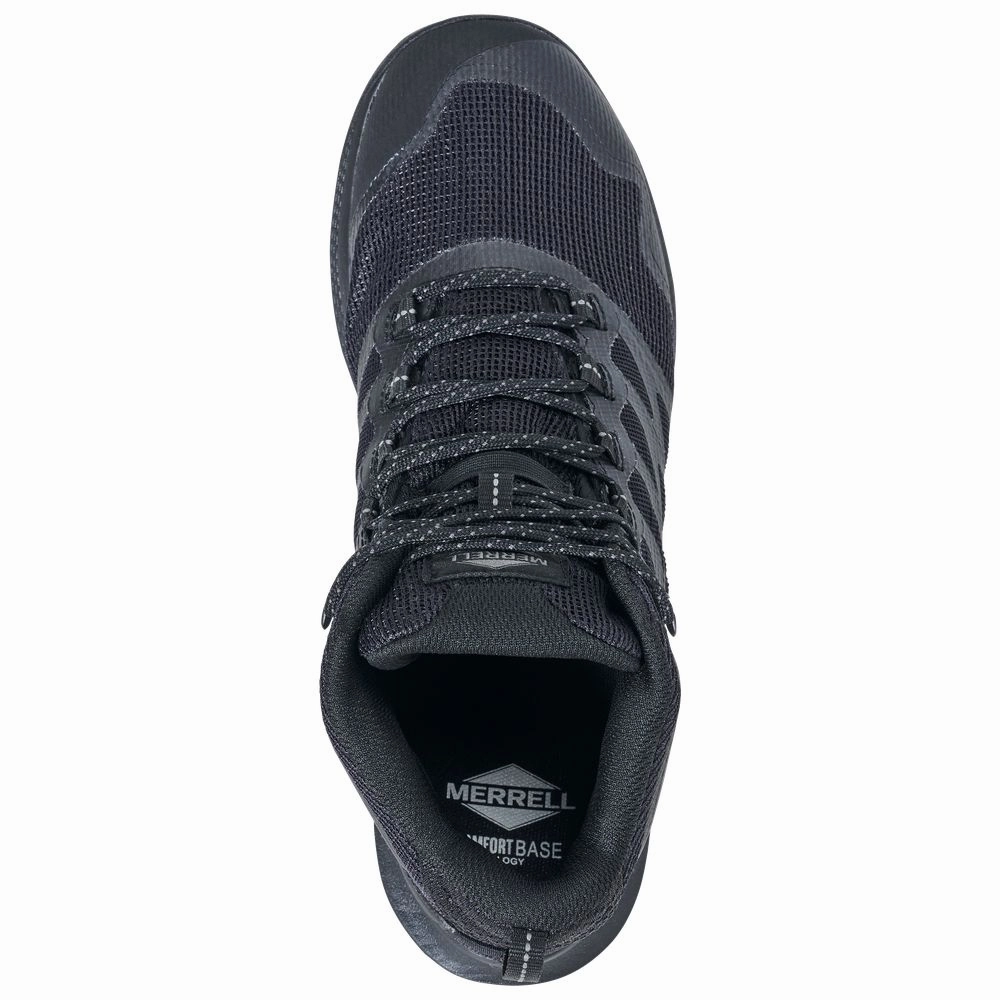 Merrell J005049 Nova 3 Mid TacticalWaterproofDuty Boots for Men - Black/Charcoal - 9.5M