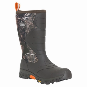 Muck Boot APMT-MDNACAM090 Apex Pro Rubber Boots for Men with Arctic Grip - Mossy Oak Country DNA/Bark - 9M