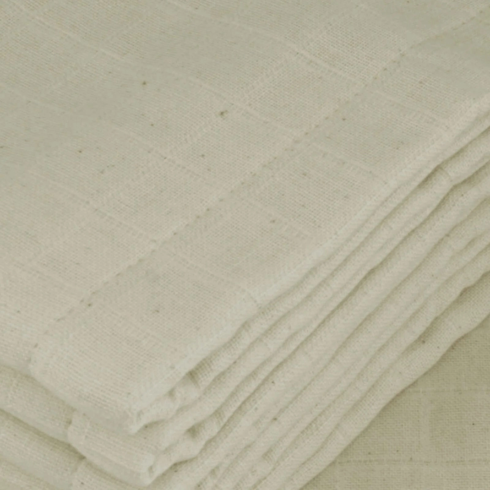 MuslinZ 6 Pcs Muslin Prefold - Unbleached