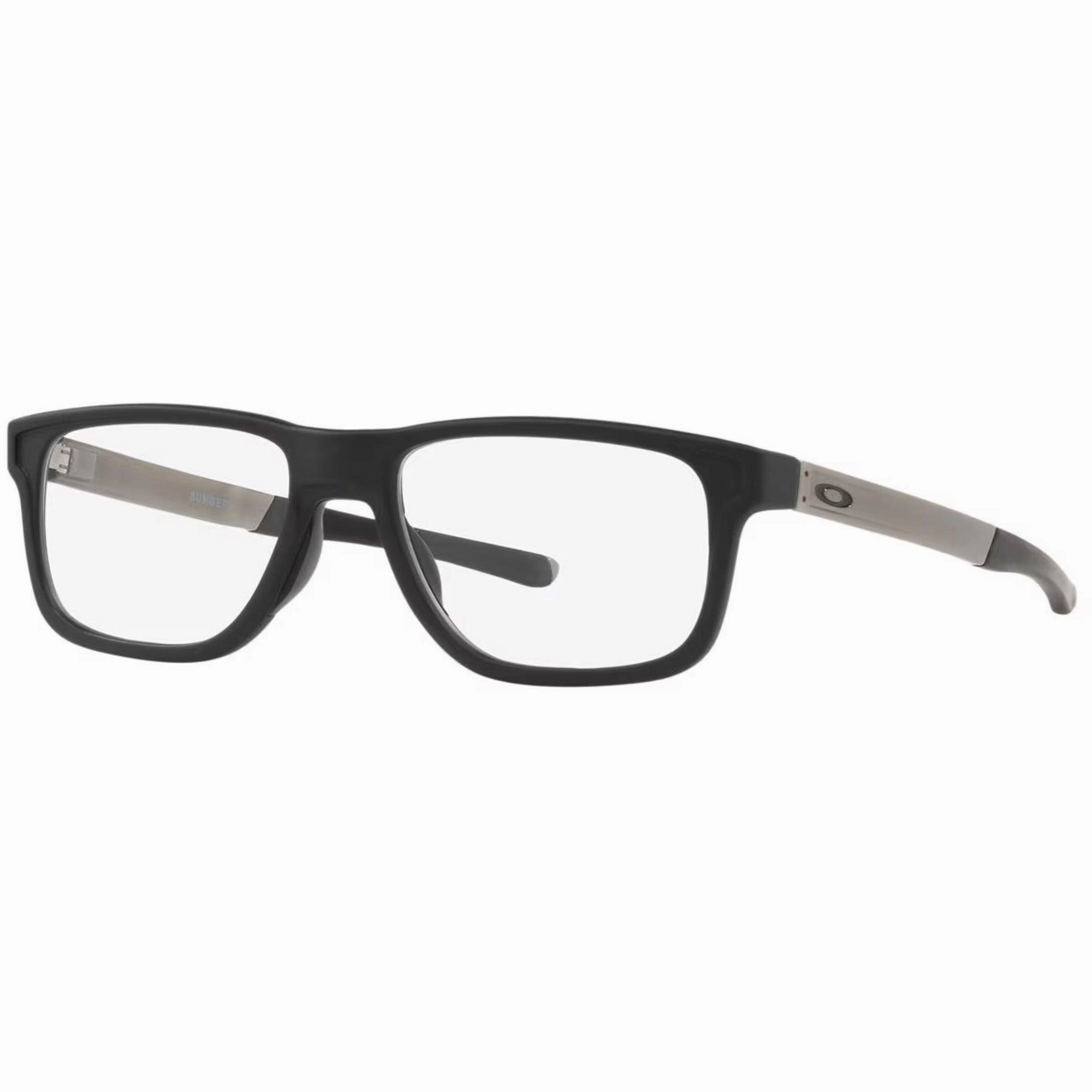 Oakley Men's Eyeglasses - Black Plastic Rectangular Frame Demo Lens | OAKLEY 0OX8123 4