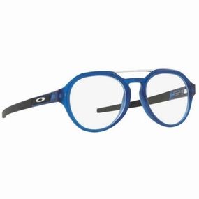 Oakley Men's Eyeglasses - Blue Plastic Round Frame Demo Lens | OAKLEY 0OX8151 3